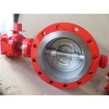 Válvula borboleta de flange excêntrico triplo ANSI150